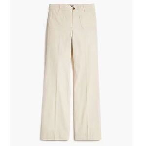 NEW J. Crew Women's Lizzie High Rise Patch Pocket Wide Leg Pants Size 33